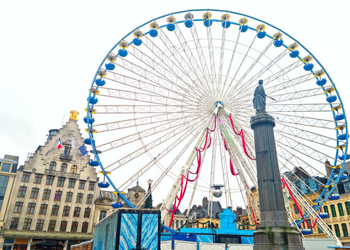 Christmas Market In Lille, France