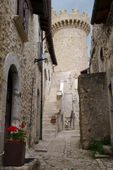 Obraz premium Santo Stefano di Sessanio, medieval village in the Gran Sasso Natural Park, Abruzzi