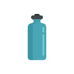 Fitness water bottle icon flat isolated vector