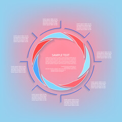 Set elements of infographics for business presentation, vector illustration template