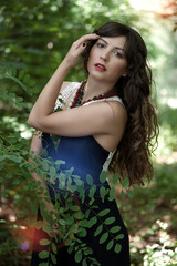 Naklejka premium beautiful girl