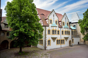 Innenhof der Moritzburg in Halle / Saale