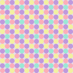 Circle Pastel colors seamless patterns squares geometric