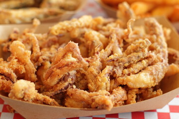 Fried fish appetizer, street food