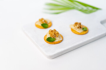 canape on the white background