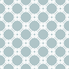 Seamless vector ornament in arabian style. Geometric abstract background. Blue and white pattern for wallpapers and backgrounds