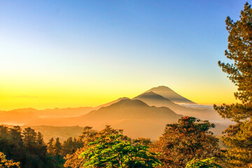 Sunrise in the mountains