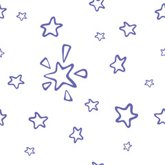 background for seamless pattern stars white