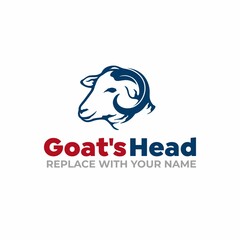 Goat's head logo with a blue icon