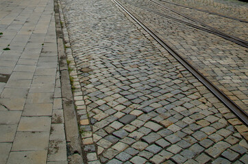 walkway in the city