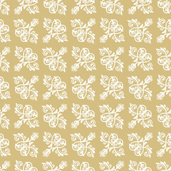 Orient vector classic pattern. Seamless abstract background with diagonal white vintage elements. Orient background. Ornament for wallpapers and packaging