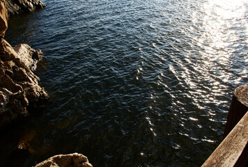Waves reflect with light in water