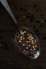 Various colored pepercorns