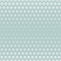 Seamless pattern. Modern geometric ornament with white royal lilies. Classic vintage background
