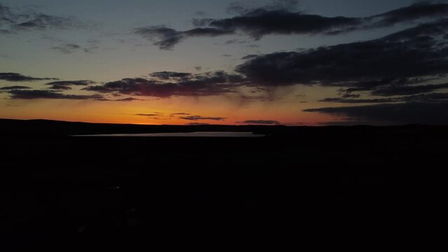 Drone Footage of a Sunset over The English Pennines, near Hadrian's Wall - One of the world's most scenic destinations