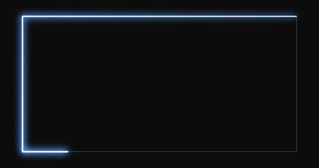 4k, glowing neon line. Motion graphic design. Alpha channel.