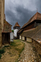 The fortified church of Visrci in Romania	