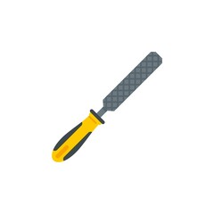 Carpenter file icon flat isolated vector