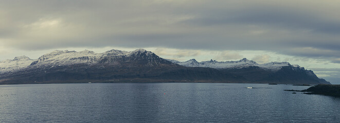 Djupivogur and Surrounding Mountains