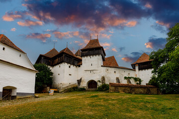 The fortified church of Visrci in Romania	