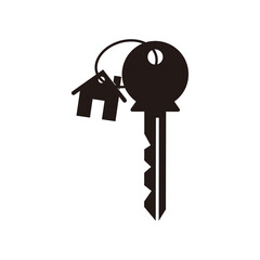 house key icon vector symbol illustration