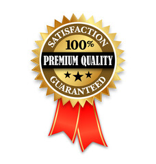 premium quality satisfaction guarantee seal