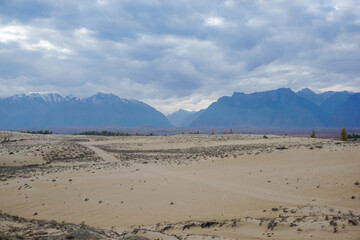 Beautiful landscape of the Chara desert