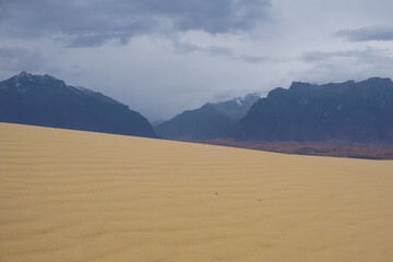Beautiful landscape of the Chara desert