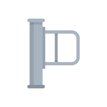 recommend clip art: Door turnstile icon flat isolated vector