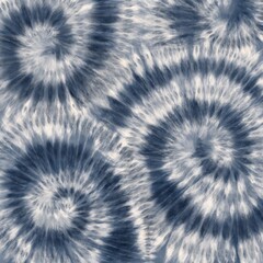 Illustration abstract shibori tie dye watercolor painting spiral pattern background. Use for fabric, interior decoration elements.