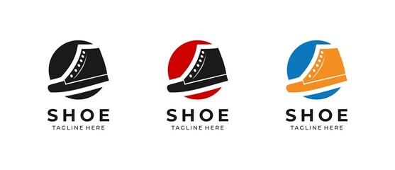 Shoes logo vector template company 