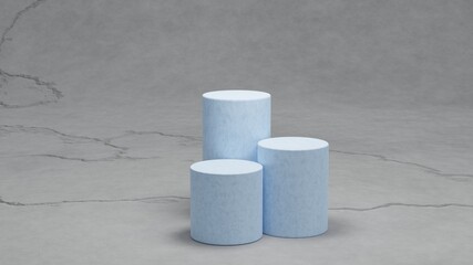 abstract background of podium stand stage, 3D illustration rendering