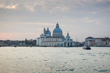 View to Basilica di Santa Maria della Salute, Venice, Italy