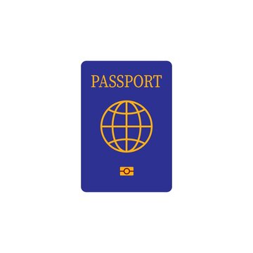 Foreign Passport Line Icon. Visa, Document, Arrival. Customs House Concept. Vector Illustration Can Be Used For Topics Like Citizenship, Immigration, Travelling Eps 10