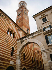 Fototapeta na wymiar Architecture of Verona city in Italy