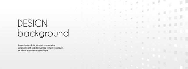 Abstract white minimal long banner. Vector horizontal trendy background with copy space for text. Facebook cover, web header