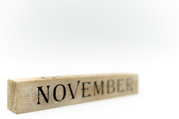 【カレンダー】11月・NOVEMBER【スケジュール】 - obrazy, fototapety, plakaty