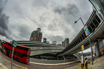 Fototapeta na wymiar 香港の街並み