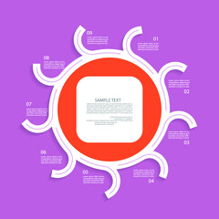 Minimal style infographic template.eps