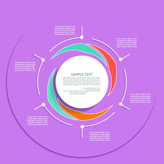 Minimal style infographic template.eps