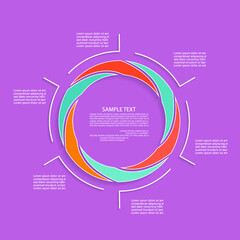 Minimal style infographic template.eps
