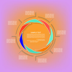 Minimal style infographic template.eps