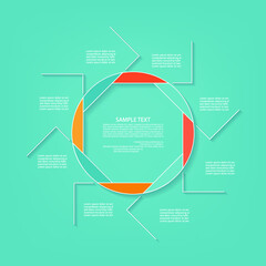 Minimal style infographic template.eps