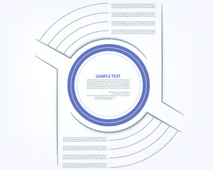 Minimal style infographic template.eps