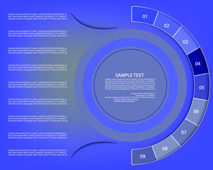 Minimal style infographic template.eps