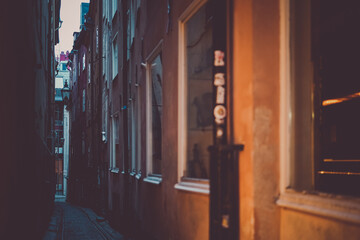 ガムラスタン旧市街の路地（ストックホルム）