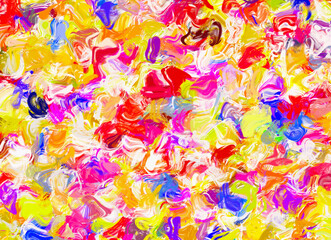 Abstract Pattern from Multicolored watercolor paint