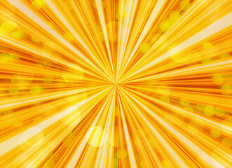 background of sunshine bubbles. Summer warm theme