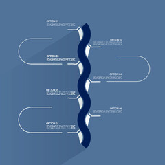 Minimal infographic template vector eps