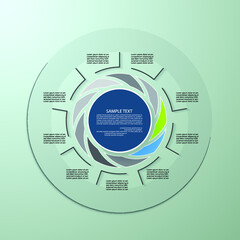 Minimal infographic template vector eps